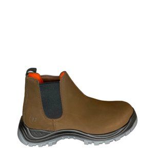Men's Hy-Test Chelsea brown steel toe PPE Work boot NWT MAKE OFFER NOW!!